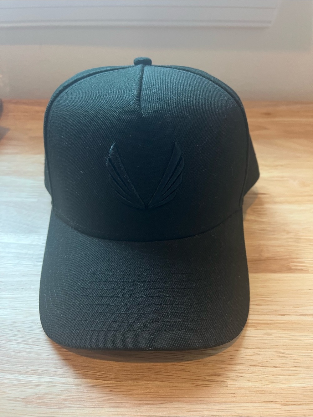 NWOT - ASRV - Black Men's Embroidered Wing Logo Baseball Cap- one size